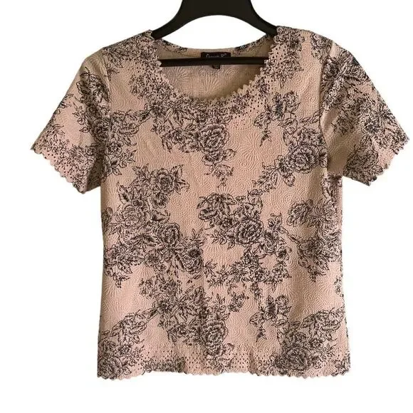 Chances R size petite small paisley and flowers top EUC - Picture 1 of 10